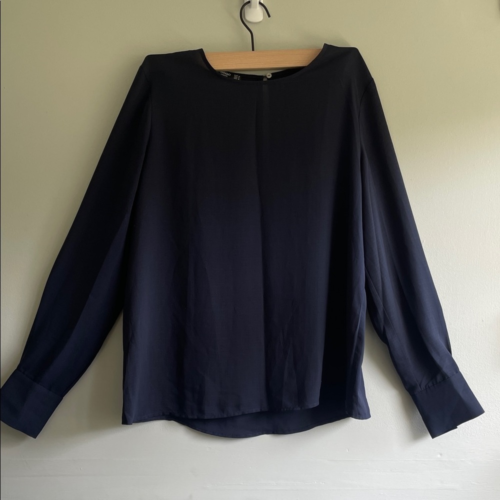 Mango Dark Blue Women's Blouse